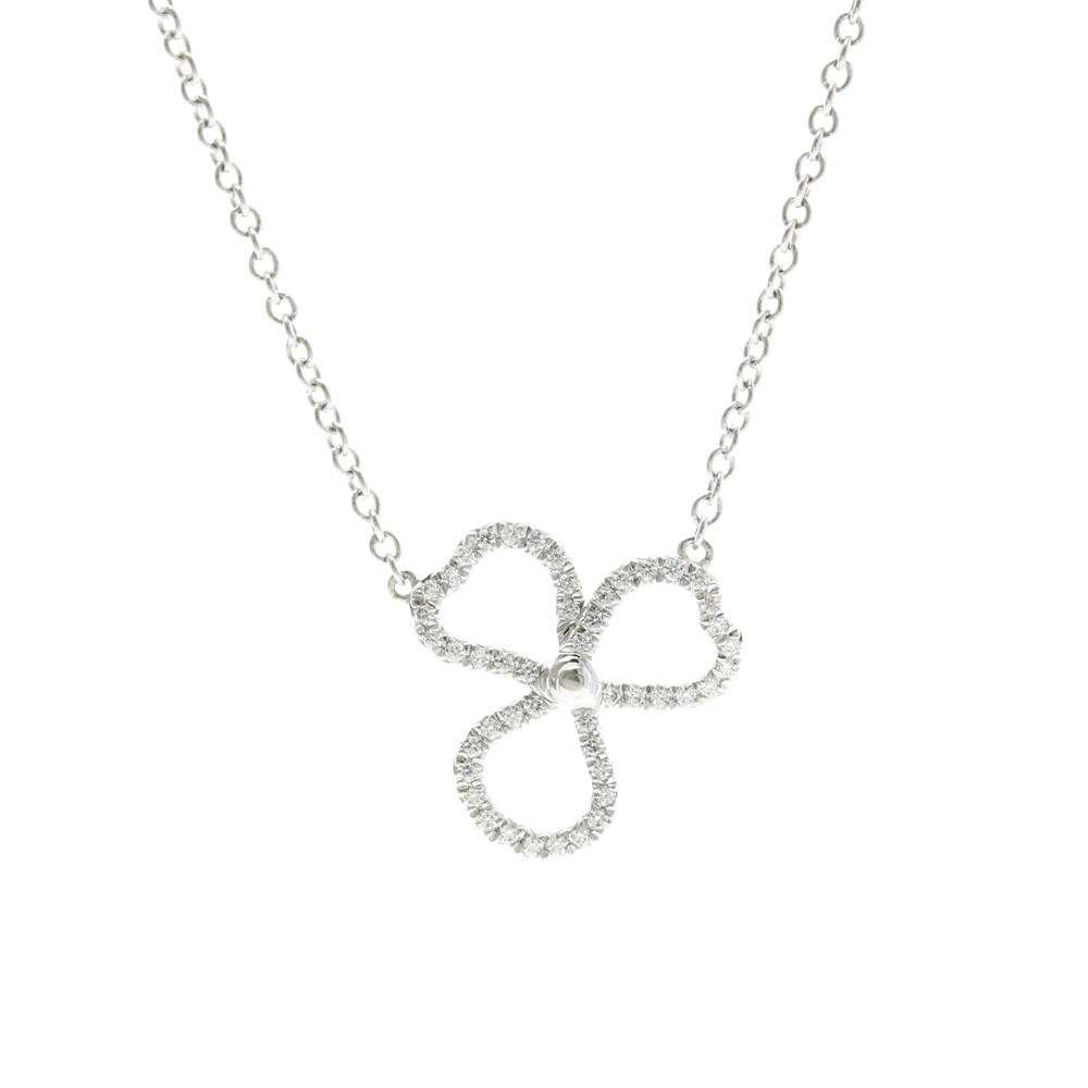 TIFFANY Silver Diamond Necklace